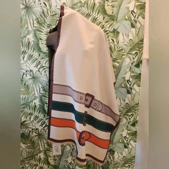 Women's Luxury Winter Cashmere Bekt Buckle Scarf Pashmina Blanket Wrap Shawl - Picture 1 of 3